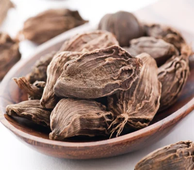 Premium Himalayan black cardamom pods.