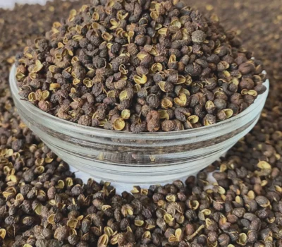 Whole dried Timur spice – Nepalese Szechuan pepper with citrus aroma, sustainably harvested from the Himalayas