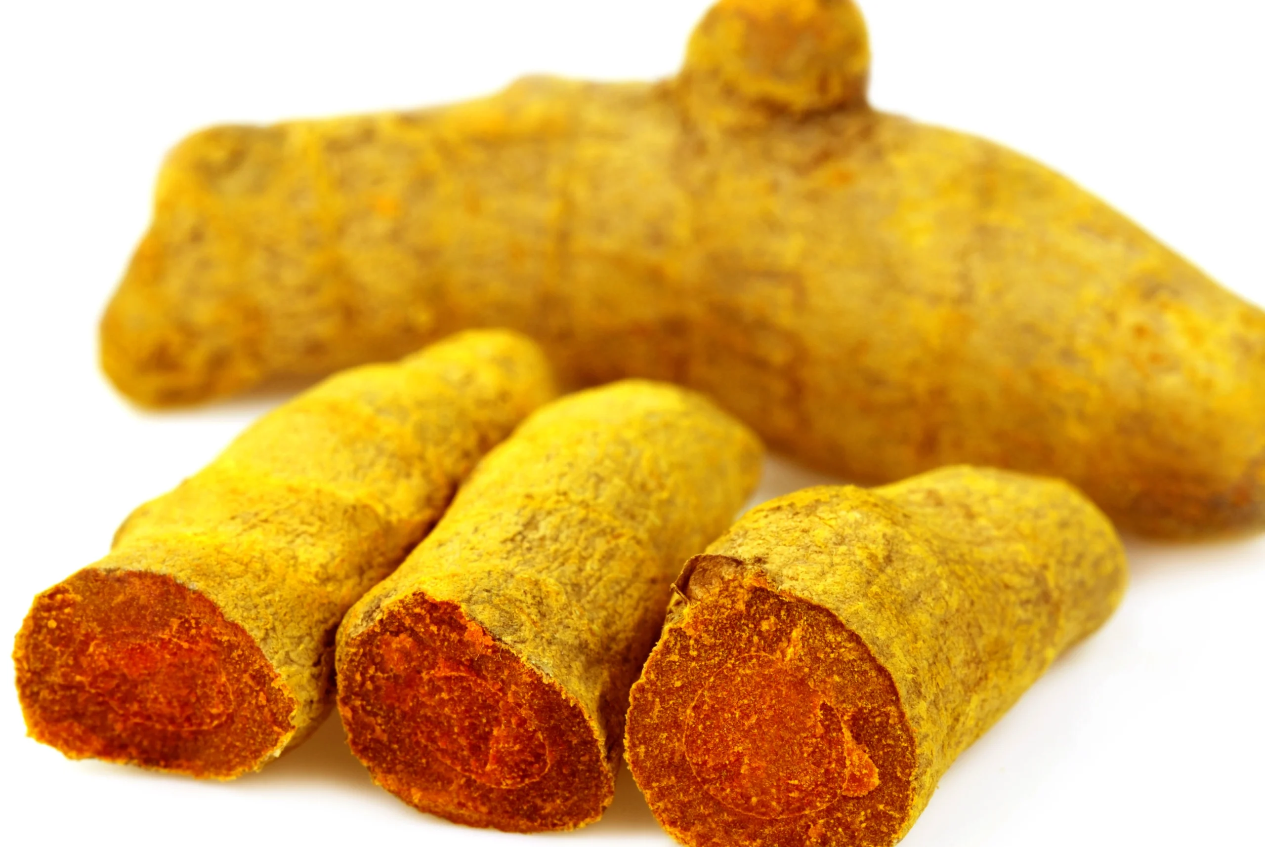 Bright yellow turmeric powder in a bowl – Curcuma longa spice for cooking and wellness